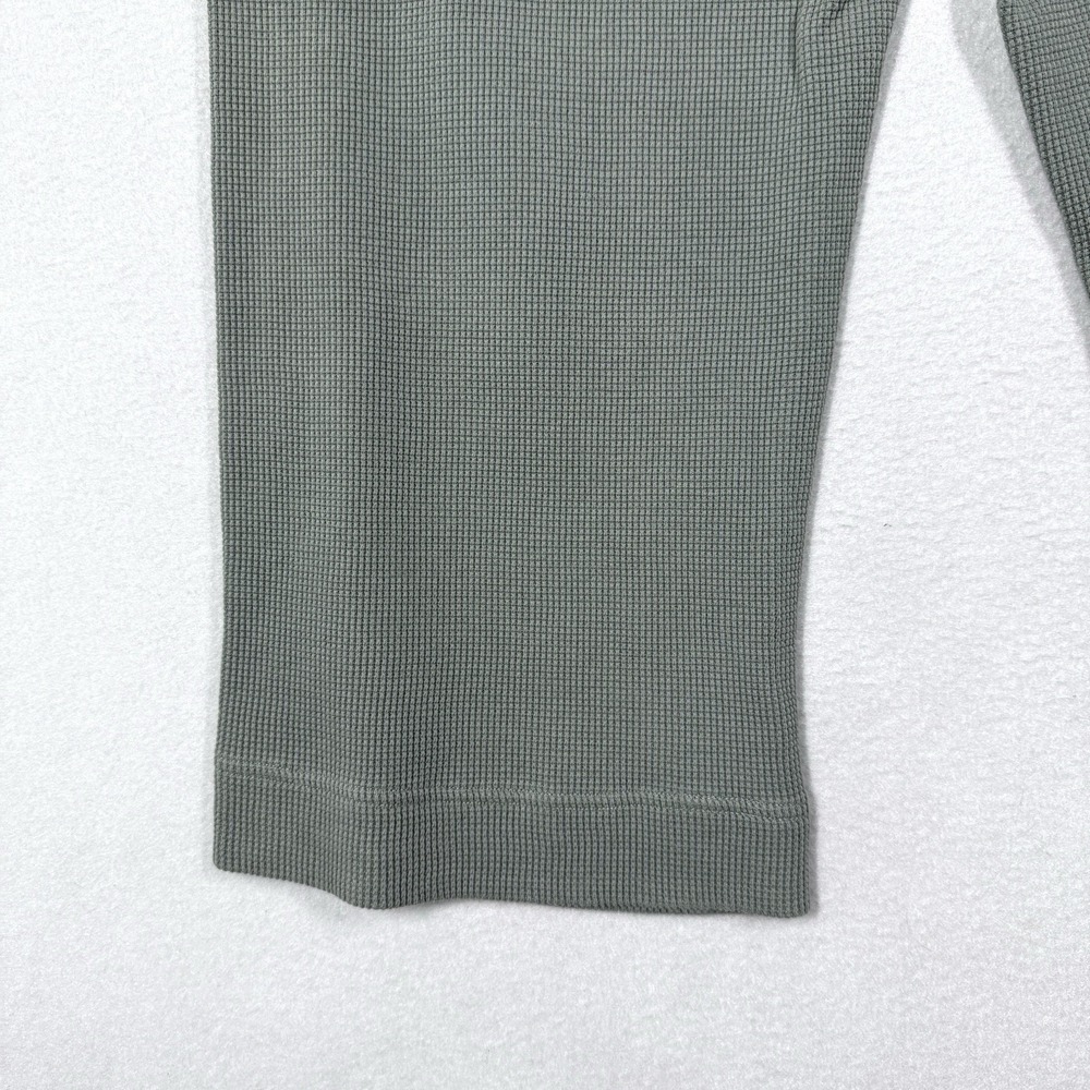 Pact Pants Womens XL Thermal Waffle Wide Leg Pant Organic Lounge Pull On Green - Picture 6 of 13
